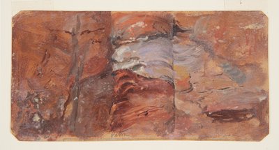 Étude de rochers, Petra - Frederic Edwin Church