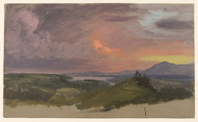 Coucher de soleil dans la vallée de l