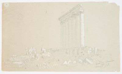 Temple de Jupiter au lever du soleil, Baalbek - Frederic Edwin Church