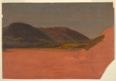 La Ruche et la plage de sable depuis Great Head, Mt. Desert - Frederic Edwin Church