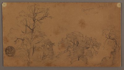 Cimes des arbres, Niagara - Frederic Edwin Church
