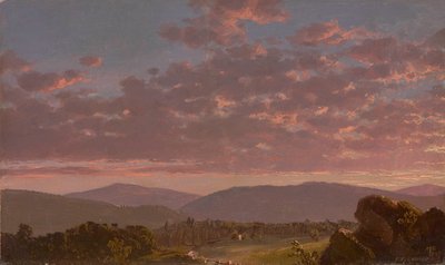 Crépuscule dans les Catskills - Frederic Edwin Church