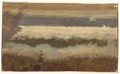 Vue des nuages depuis le sommet de la montagne Catskill - Frederic Edwin Church