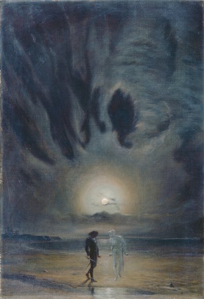 Hamlet et le fantôme - Frederic James Shields