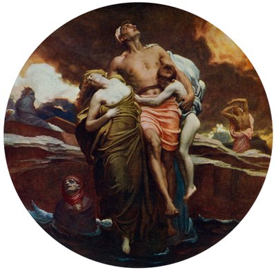 Et la mer rendit les morts qui étaient en elle, exposé en 1892, 1912 - Frederic Leighton