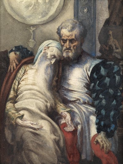 Michel-Ange soignant son serviteur mourant - Frederic Leighton