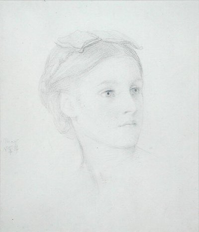 Portrait de May Sartoris (1845-1925) 1854 - Frederic Leighton