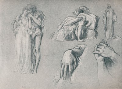 Études pour Wedded, 1882, 1897 - Frederic Leighton