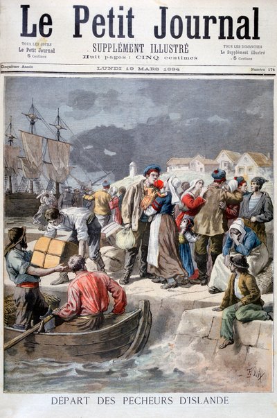 Départ des pêcheurs islandais, 1894 - Frederic Lix