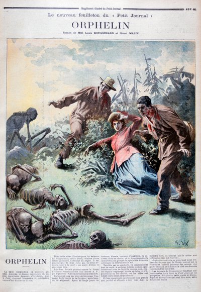 Illustration pour le livre de Louis Henri Boussenard et Henri Makins Orphelin, 1894 - Frederic Lix