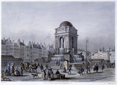 Fontaine des Innocents - dans "Paris en 1832" par Martens - Frederic Martens