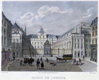 Palais de Justice - dans « Paris en 1832 » par Martens - Frederic Martens