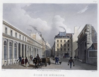 École de médecine - dans « Paris en 1832 » par Martens - Frederic Martens
