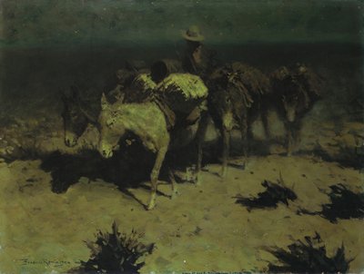 Un train de meute, 1909 - Frederic Remington