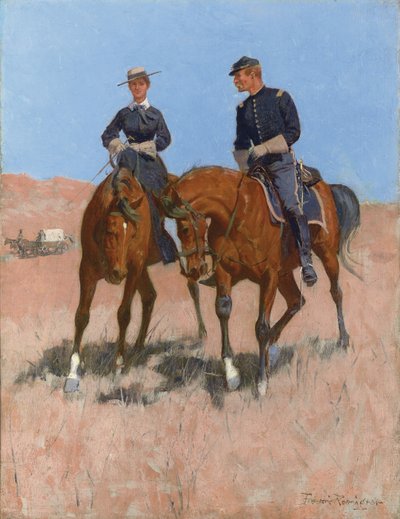 Belle McKeever et Lt. Edgar Wheelock, c.1899 - Frederic Remington