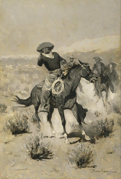 Days on the Range ("Hands Up !") - Frederic Remington