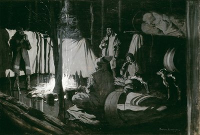 Premier et meilleur camp du voyage - Frederic Remington