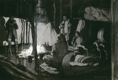 Premier et meilleur camp du voyage, 1895 - Frederic Remington