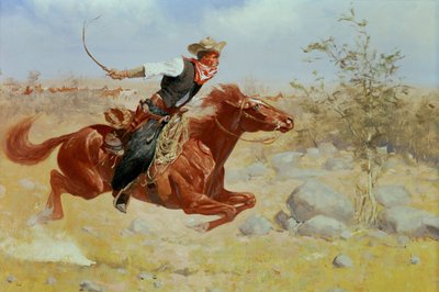 Cavalier au galop, c.1890 - Frederic Remington