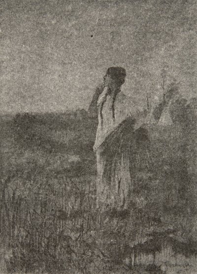 Comme un fantôme qui part au lever du soleil, il vit une jeune fille marcher, de 