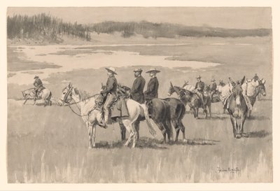 Aux sources - Burgess trouve un gué - Frederic Remington