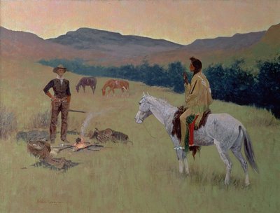 La Conversation, ou Compagnie douteuse - Frederic Remington