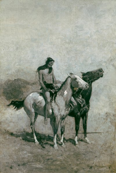 Le Mangeur de Feu a Jeté sa Victime sur son Poney, vers 1900 - Frederic Remington