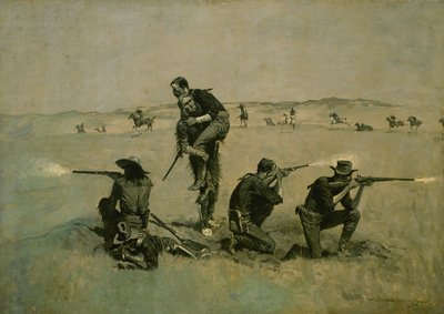 Le dernier combat (Vingt-cinq contre un) c.1896 - Frederic Remington