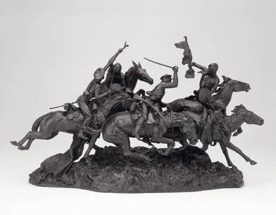 Les vieux dragons de 1850, modelé 1905, coulé 1905-09 - Frederic Remington