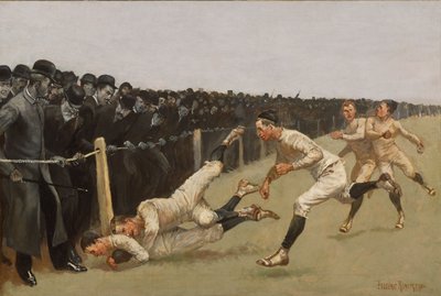 Touchdown, Yale vs. Princeton, Jour de Thanksgiving, 27 nov. 1890, Yale 32, Princeton 0 - Frederic Remington