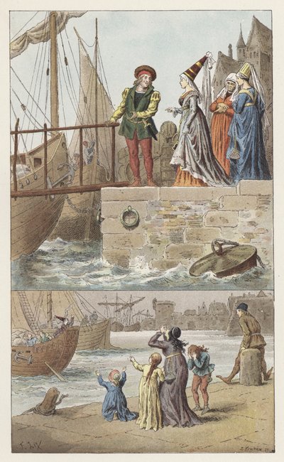 À Nantes, à Nantes est arrivé - Frederic Theodore (after) Lix