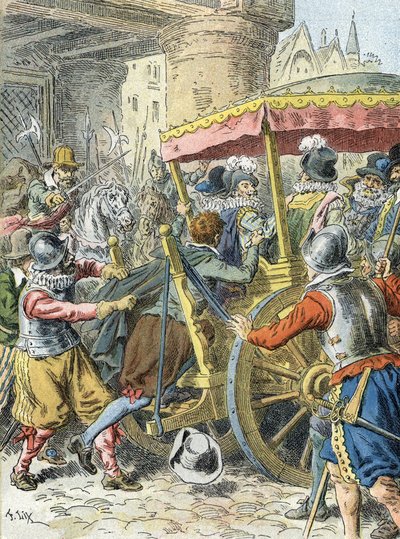 Assassinat du roi Henri IV (1610) - Frederic Theodore (after) Lix
