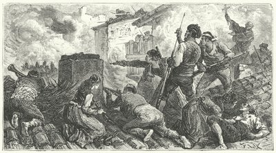 Défense de Saragosse contre les Français - Frederic Theodore (after) Lix