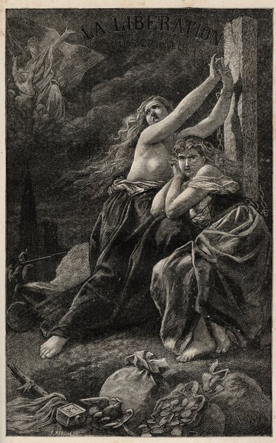 La libération du territoire - Alsace et Lorraine - gravure de Frédéric Théodore Lix dans « L