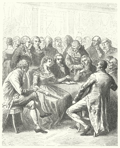 Madame Roland et les Girondins, Révolution française (gravure) - Frederic Theodore (after) Lix
