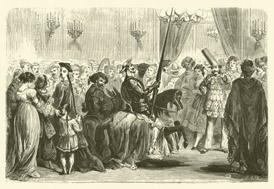 Bal masqué du Grand Monde : entrée de Don Quichotte - Frederic Theodore (after) Lix