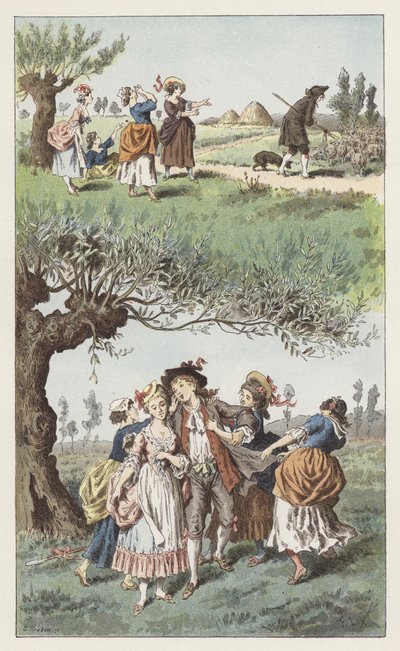Nous étions trois filles - Frederic Theodore (after) Lix