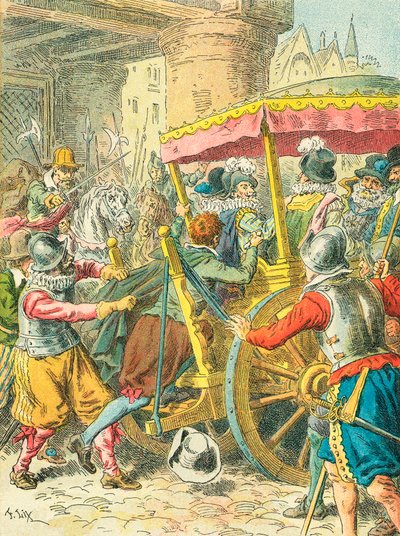 Assassinat du roi Henri IV de France - Frederic Theodore Lix