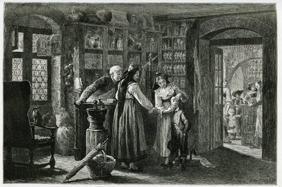 Chez le pharmacien du village de Kaysersberg, une consultation d