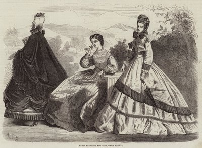 Modes parisiennes pour juillet - Frederic Theodore Lix