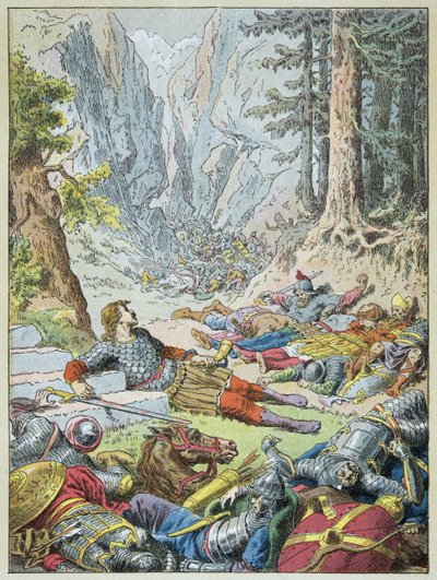 Roland est mort à la bataille de Roncevaux - Frederic Theodore Lix