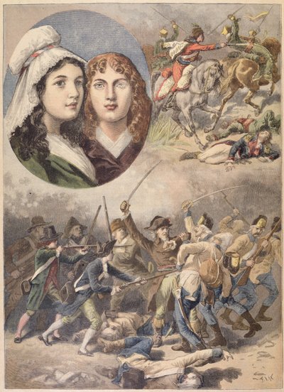 Les héroïnes françaises, Félicité et Théophile de Fernig en 1792, de 