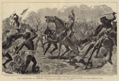 Le Soudan, les 19e Hussards chargeant l