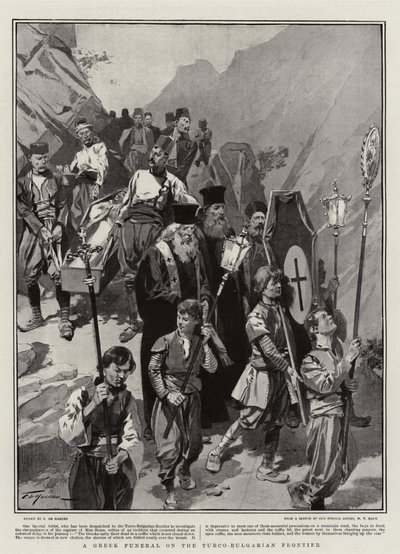 Un enterrement grec à la frontière turco-bulgare - Frederic de Haenen