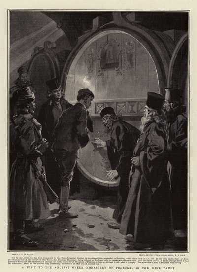 Visite au Monastère Grec Ancien de Podrome, dans la Cave à Vin - Frederic de Haenen