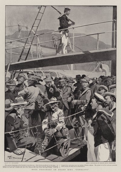 Prisonniers boers à bord du H.M.S. Penelope - Frederic de Haenen