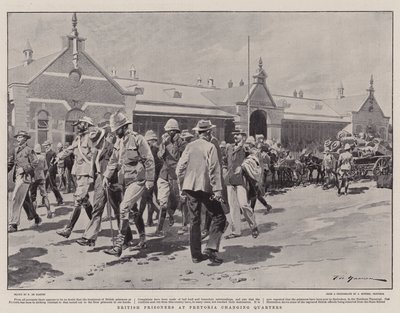 Prisonniers britanniques à Pretoria changeant de quartier - Frederic de Haenen