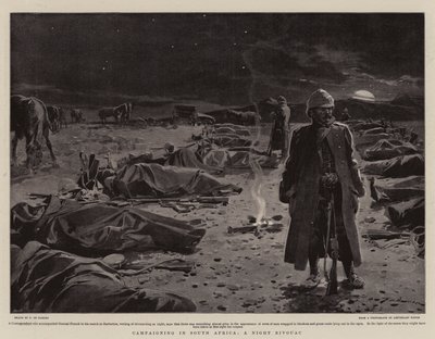 Campagne en Afrique du Sud, un bivouac de nuit - Frederic de Haenen