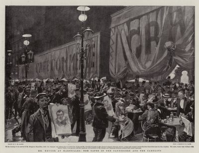 M. Kruger à Marseille, les cafés de la Canebière et les camelots - Frederic de Haenen