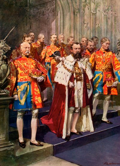 Officiers du Collège des Hérauts, cérémonie de couronnement - Frederic de Haenen